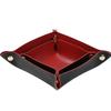2PCS Nordic Leather Desktop Storage Tray PVC Leather Jewelry Cosmetic Key Storage Tray Desktop Folding Organizer Storage Box