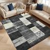 Modern Geometric Patchwork Rug – Machine-Washable Area Carpet for Living Room, Bedroom or Kitchen Decor