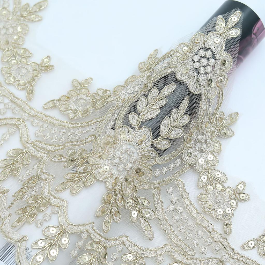 Sequined Car Bone Lace Clothing Accessories Suspenders Bridal Wedding Dress Dance Clothes Handmade Diy Headgear Material