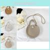Chic Woven Handbag For Women In Trendy Round Shape Perfect For Casual Outfits