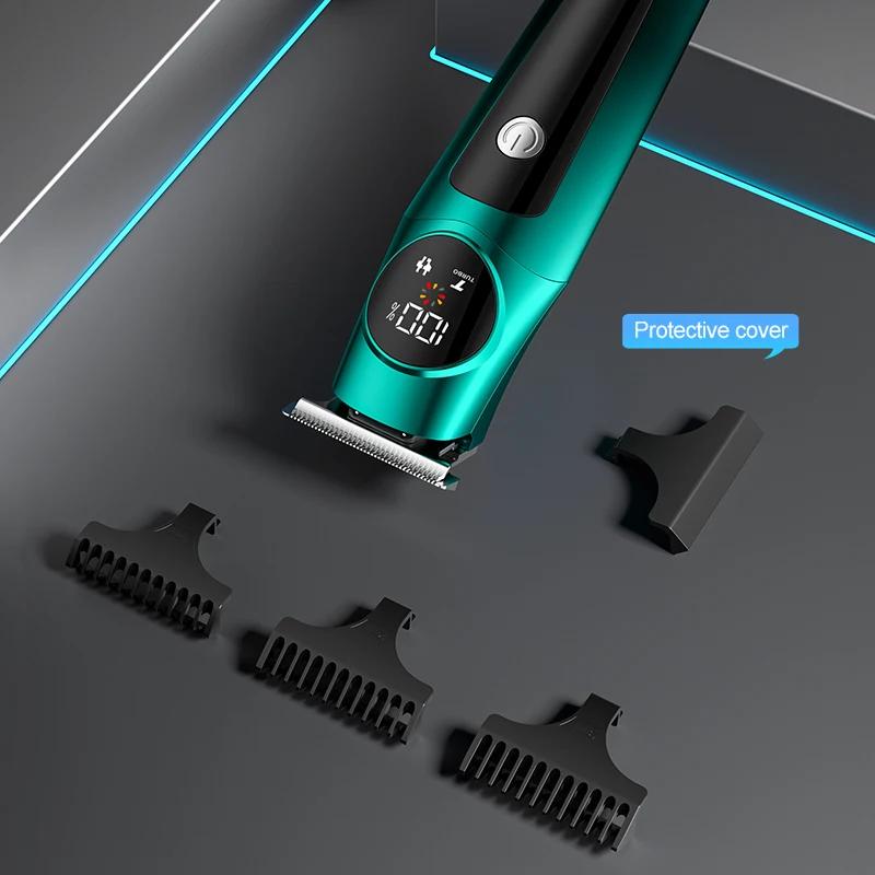 new hair clipper high-end gradient color body USB charging deep cleaning intelligent digital engraving push shear
