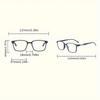 6 PCS Classic Square Reading Glasses Comfortable and Fashionable Men's and Women's Universal Reading Glasses
