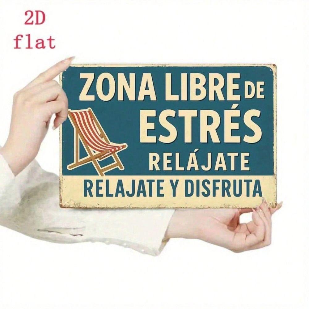 Vintage Spanish Humor Metal Wall Sign Retro Tin Plaque Home Decor