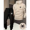 Spinnenmuster, Herren Kapuzenpullover mit langen Ärmeln Zweiteiliges Set, Lässiger Hoodie, Essentiell für Minimalistische Streetwear-Trends