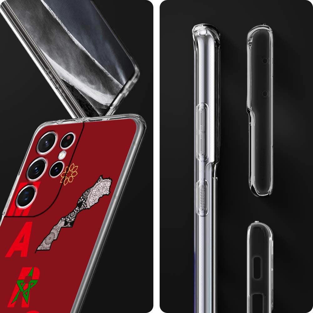 Moroccan flag Maroc Morocco passport Phone Case For Samsung Galaxy S25 S24 Plus S23 FE S22 S21 S20 Ultra 5G S10 S10E Clear Cover