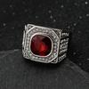 S925 sølvring ny full diamant tredimensjonal farge diamant perle personlig ring for menn