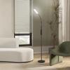 LED Floor Lamp Dimmable, Remote Control, 360 degrees Gooseneck, Black