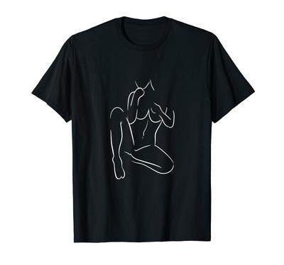 Pin-Up Girl Couple Relationship Goals Abstract Art Oneline T-Shirt