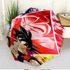 DRAGON BALL Print Automatic Open Close Umbrella, Portable Foldable Umbrella, for Outdoor Commute Camping Trip, Ideal Birthday Gift