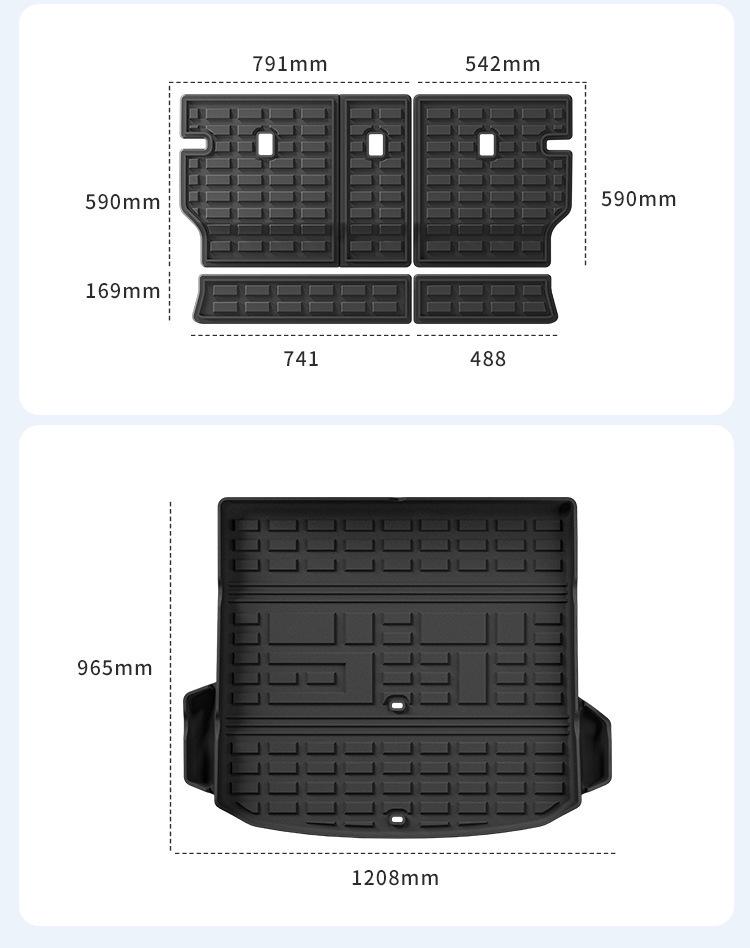 Custom TPE Floor and Trunk Mats for Jetour Mountain & Sea L7 PLUS (Set of 25)