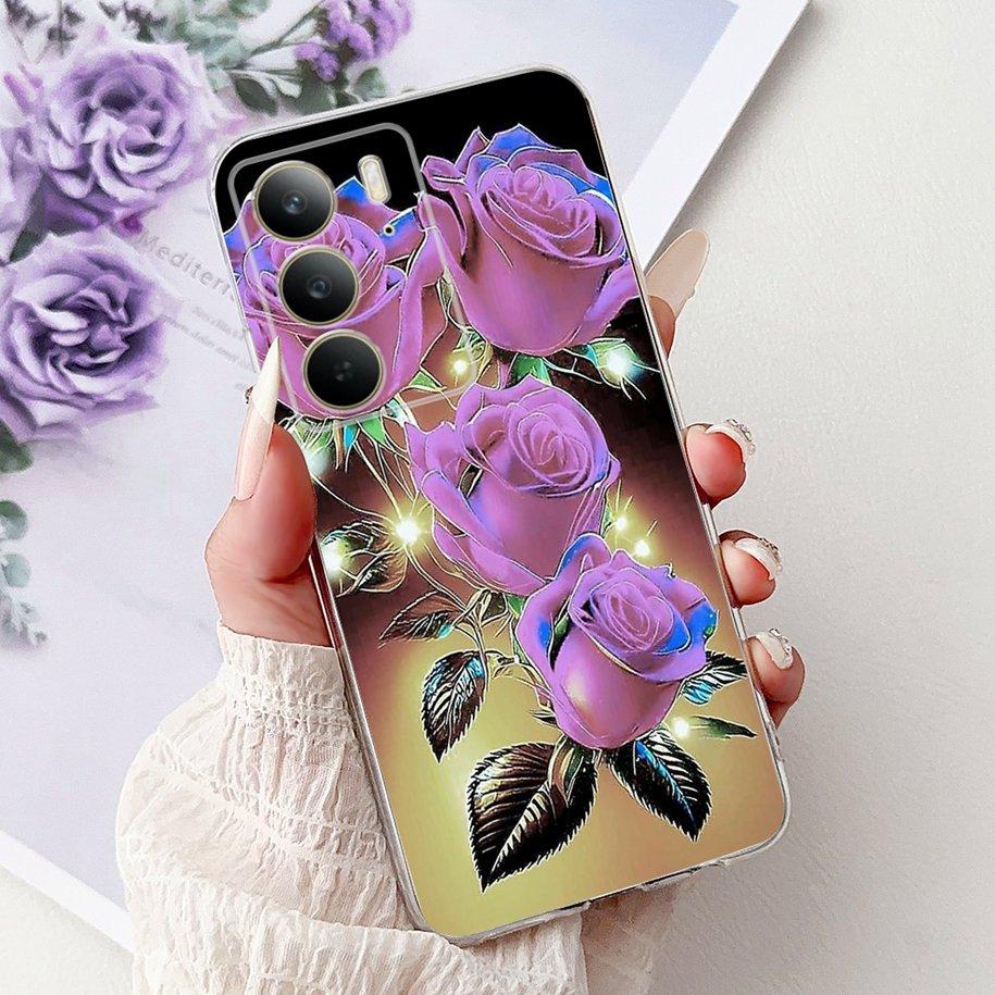 For OPPO Realme C75 4G Case 2025 New Fashion Butterfly Love Heart Flower Soft Transparent Silicone Cover For RealmeC75 C 75 Etui