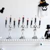 Schädel Kerzenhalter LED Halloween Kerzenhalter Flammlose Kerzen Halter Ständer Horror Requisiten Halloween Dekoration Haus Dekor