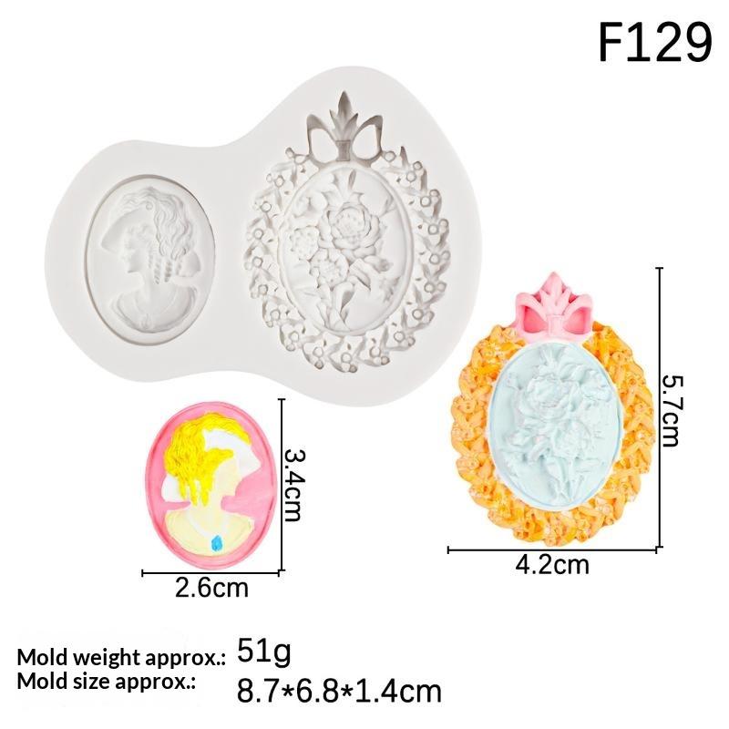 Cameo Collection Portrait Silicone Sugarcraft Mold Fondant Cake Decorating Tools