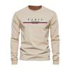 Men's Paris Print SWEATS Hoodies  Loose Fit Print Casual Round Neck Top Men's Autumn Winter Warm Round Neck Hoodie Pullovers & Long Sleeves Men’s