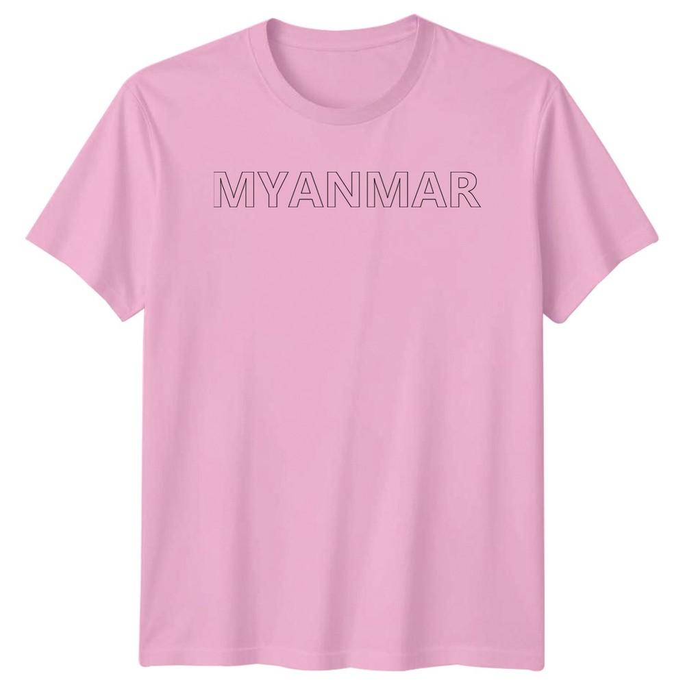 Myanmar TShirt Waving Flag Love Heritage Gift For Him And Her