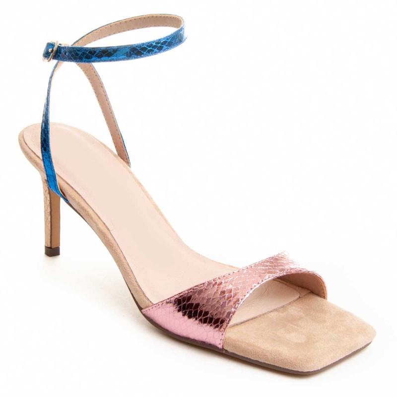 Sandalia Con Tacón Para Mujer.  Montevita  Sanndal10  88471