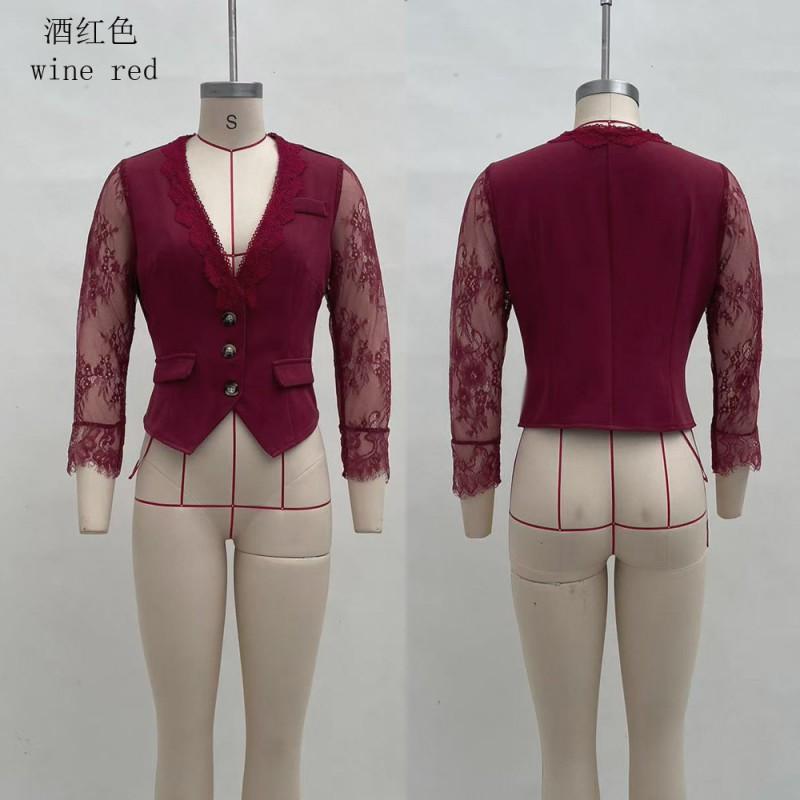 Womens Elegant Design Blazer Fashion Sexy Top Winter 2025