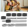 9Pcs Spot Weld Cutter Hole Opener Set Drill Bit High Speed Steel Hex Shank Welding Drilling Tool