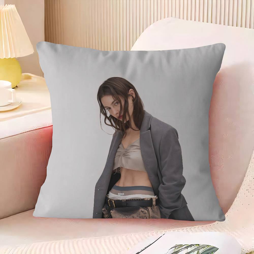 G-Gracie A-Abrams Pillow Case Square Cushion Cover Soft Plush Throw Pillowcase Living Room Sofa Bedroom Home Room Bed Car Decor
