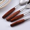 Ruhan Bubinga Wood Handle Stainless Steel Retro Teaspoon Set