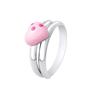 LÉA & ARTHUR - "HEART" Children's Ring - 925 Thousandths Rhodium-Plated Silver - Adjustable Size - Children's Jewelry