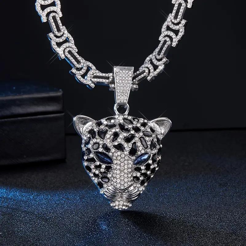 Meier Diamond leopard head stylish street trendy men s and women s classy cuban chain pendant