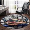 Demon Slayer Print Round Rug, Washable Floor Carpet, For Entryway Dorm Laundry Room Office Study, Home Decor Birthday Christmas Gift