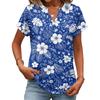 Tops para Mujer Camiseta de Manga Corta Camisas de Verano con Cuello en V Blusas de Trabajo Túnica de Negocios