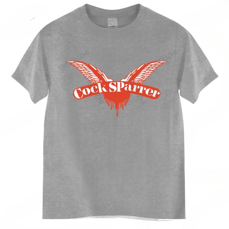 Streetwear Herren O-Ausschnitt T-Shirt Modemarke T-Shirt Herren COCK SPARRER CLASSIC WINGS Rock Punk Europäische Größe Unisex T-Shirt