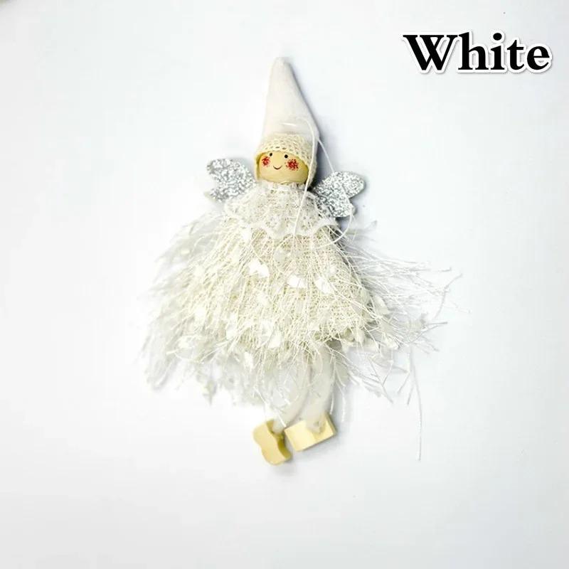 Weihnachtsdekoration Anhänger Kreative Süße Kleine Engel Puppe Spitze Anhänger Dekoration Fenster Weihnachtsbaum Zimmer Haushaltsgegenstände
