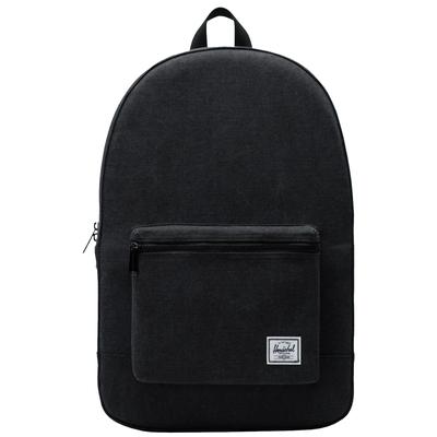 Cotton Casuals Backpack, Unisex Black Backpack