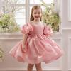 Girls' Cross-Shoulder Princess Dress: Puffy Skirt for Birthdays, Flower Girl, Wedding Banquet