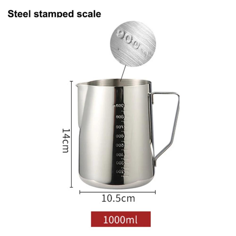 Stainless Steel Milk Frothing Pitcher Espresso Coffee Barista Craft Latte Cappuccino Milk Cream Cup Frothing Jug Pitche Milk Jug