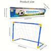 Outdoor und Indoor Kunststoff Fußballtor Set Tragbar Zerlegbar DIY Sport Fußball Rahmen, Familiäres Fußballspiel
