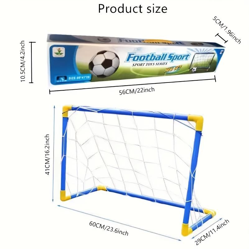 Outdoor und Indoor Kunststoff Fußballtor Set Tragbar Zerlegbar DIY Sport Fußball Rahmen, Familiäres Fußballspiel