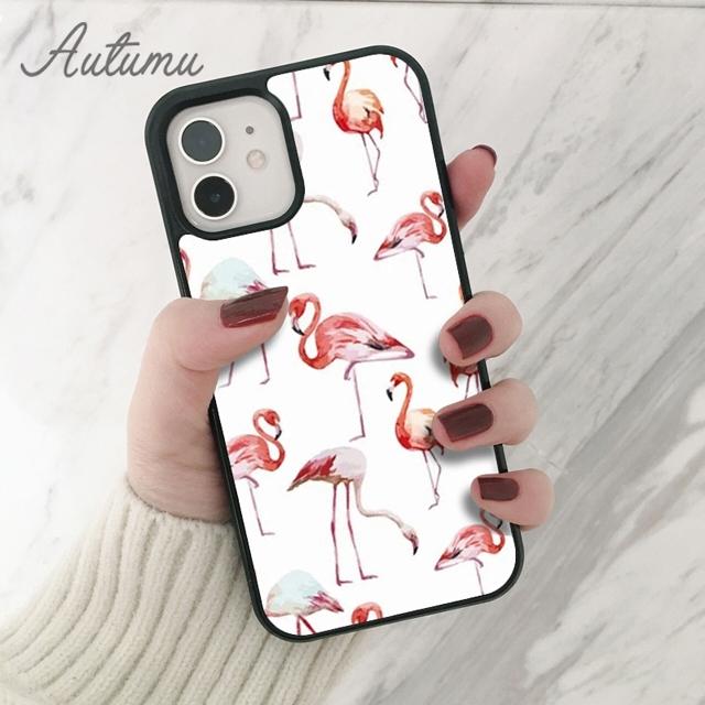 Animal Flamingo Phone Case for iPhone 11 12 13 14 Pro Max Mini X XR XS SE 2020 5 6S 7 8 Plus Samsung Galaxy S21 S22 Cover Shell