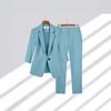 Elegant Women's Two Pieces Set Outfits Casual Long Sleeved Blazer and Pants Suit for Female Streetwear Spring and Autumn 2025