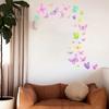 1 arkusz kolorowe naklejki ścienne z motylami samoprzylepny wodoodporny PVC zdejmowany salon dla dzieci dekoracja sypialni dla dziewczyn Wall Art naklejka