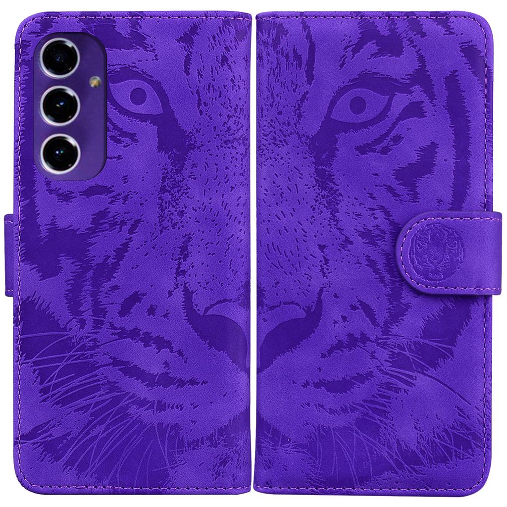 For Samsung Galaxy A16 5G/A16 4G Case Tiger Imprint Leather Wallet Phone Cover