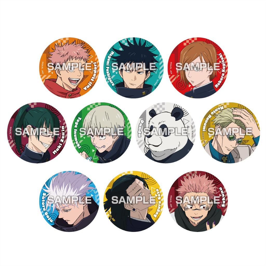TV Anime "Jujutsu Kaisen" Badge Collection Gum 10-Piece Box (Candy Toy)