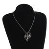 Collier Ange Maléfique de Papa Aile d'Ange Argentées Rétro Pendentif Couple Hommes et Femmes Cadeau de la Saint-Valentin