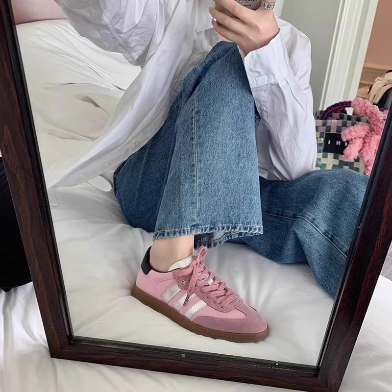 Dexun Shoes Women's 2025 New Spring Flat-bottomed Casual Sports Women's Shoes Popular Forrest Gump Shoes Student Board Shoes White Shoes