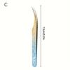 Eyelash Tweezers Ice Flower Anti-Static 3D Accurate Eyebrow Grafting False Lashes Extension Supplies Makeup Tweezer Tools