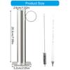 Maple Syrup Hydrometer Test Cup Measure Sugar Content Stainless Steel Equipment Accurate Design for Syrup Supplies