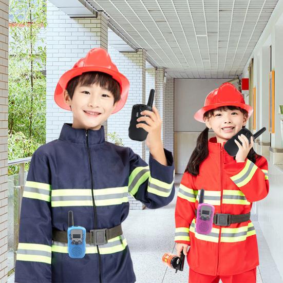 2Pcs BF-T3 Walkie Talkie Mini Portable Long Range Two Way Radio Kids Birthday