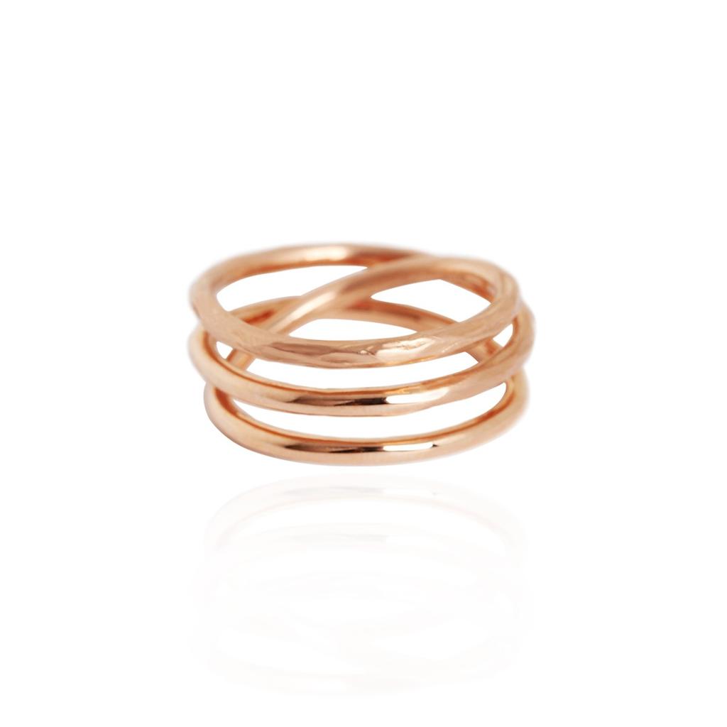 Mezmic Art Triple 14K Gold Ring