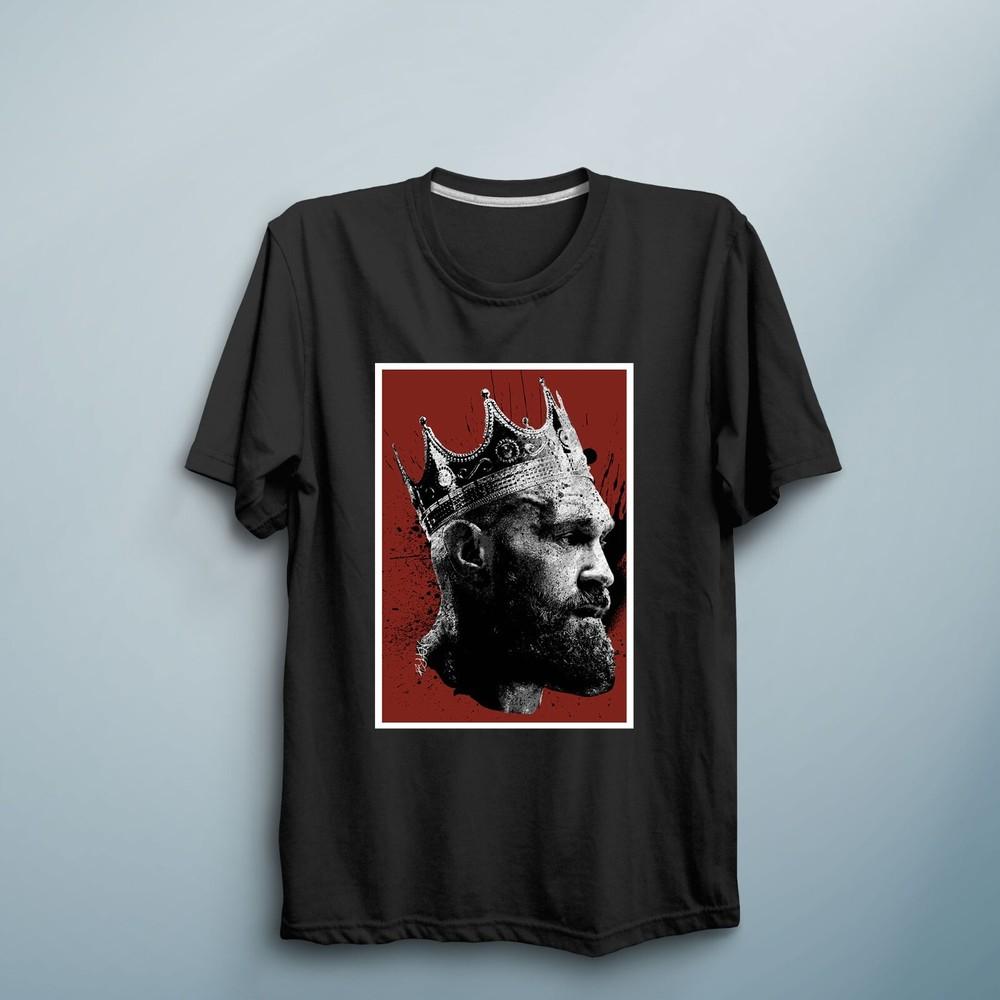 Tyson Fury T Shirt King Fury Boxing Champion Gypsy King Top Tyson Shirt WBC Top S