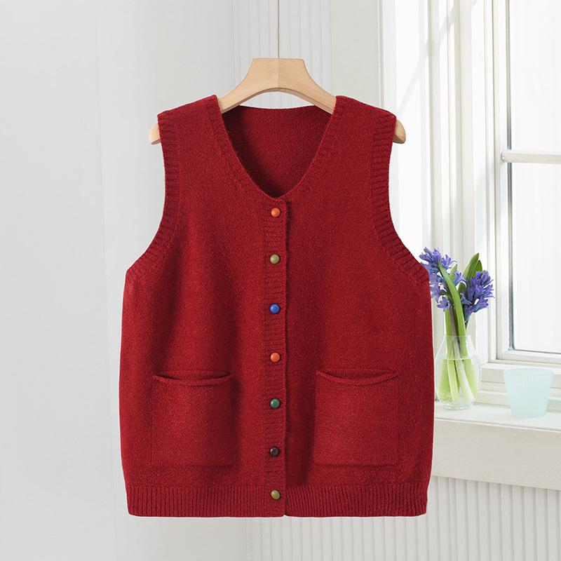 

Women s Plus Velvet Warm Cardigans for Middle-aged and Elderly - Autumn/Winter XL (80-110 jin)