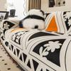 Modern Sofa Cushion Cover Double Side Couch Cover Chenille Black White Sofa Slipcover Protector Sofa Cover Blanket