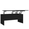  Coffee Table, Black 102x50.5x46.5 Cm, Wood-based Material